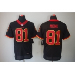 Nike Washington Redskins 81 Art Monk Black Elite NFL Jersey