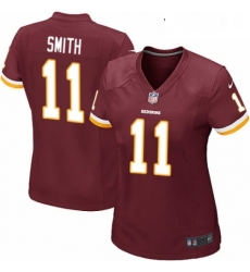 Womens Nike Washington Redskins 11 Alex Smith Game Burgundy Red Team Color NFL Jersey