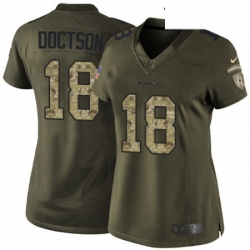 Womens Nike Washington Redskins 18 Josh Doctson Elite Green Salute to Service NFL Jersey