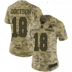 Womens Nike Washington Redskins 18 Josh Doctson Limited Camo 2018 Salute to Service NFL Jersey