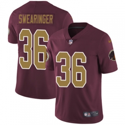 Youth Nike Redskins #36 D J Swearinger Burgundy Red Alternate Stitched NFL Vapor Untouchable Limited Jersey