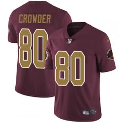 Youth Nike Redskins #80 Jamison Crowder Burgundy Red Alternate Stitched NFL Vapor Untouchable Limited Jersey