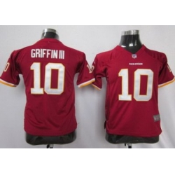 Youth Nike Washington Redskins #10 Robert Griffin III Red Nike NFL Jerseys