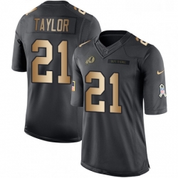 Youth Nike Washington Redskins 21 Sean Taylor Limited BlackGold Salute to Service NFL Jersey