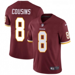 Youth Nike Washington Redskins 8 Kirk Cousins Elite Burgundy Red Team Color NFL Jersey