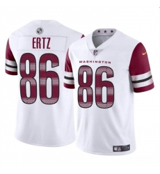 Youth Washington Commanders 86 Zach Ertz White Vapor Limited Stitched Football Jersey