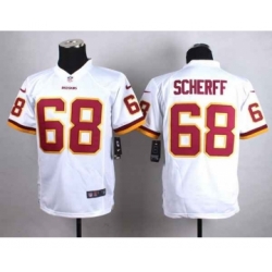 nike youth nfl jerseys washington redskins 68 scherff white[nike]