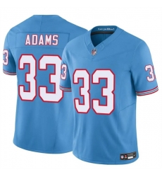 Men Tennessee Titans 33 Jamal Adams Blue 2024 F U S E  Throwback Vapor Limited Stitched Football Jersey