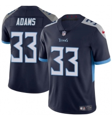 Men Tennessee Titans 33 Jamal Adams Navy Vapor Limited Stitched Football Jersey