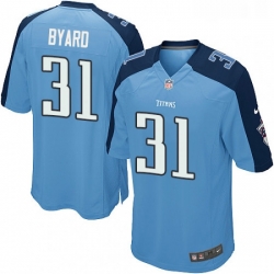 Mens Nike Tennessee Titans 31 Kevin Byard Game Light Blue Team Color NFL Jersey