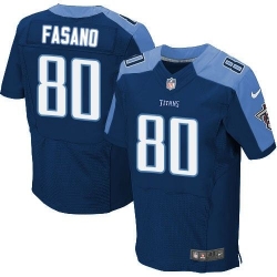 Nike Tennessee Titans #80 Anthony Fasano Navy Blue Alternate Men 27s Stitched NFL Elite Jersey