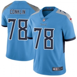 Nike Titans #78 Jack Conklin Light Blue Team Color Mens Stitched NFL Vapor Untouchable Limited Jersey