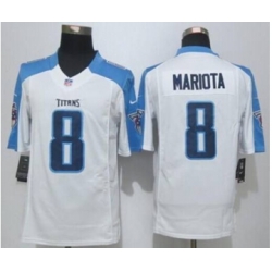 nike nfl jerseys tennessee titans 8 mariota white[nike limited][mariota]