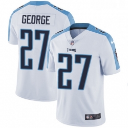 Youth Nike Tennessee Titans 27 Eddie George White Vapor Untouchable Limited Player NFL Jersey