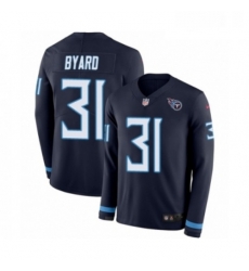 Youth Nike Tennessee Titans 31 Kevin Byard Limited Navy Blue Therma Long Sleeve NFL Jersey