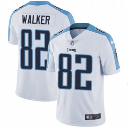 Youth Nike Tennessee Titans 82 Delanie Walker Elite White NFL Jersey