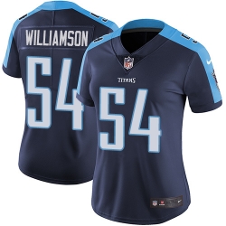 Nike Titans #54 Avery Williamson Navy Blue Alternate Womens Stitched NFL Vapor Untouchable Limited Jersey