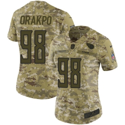 Nike Titans #98 Brian Orakpo Camo Women Stitched NFL Limited 2018 Salute to Service Jersey