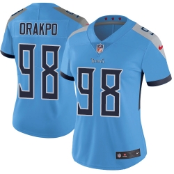 Nike Titans #98 Brian Orakpo Light Blue Team Color Womens Stitched NFL Vapor Untouchable Limited Jersey