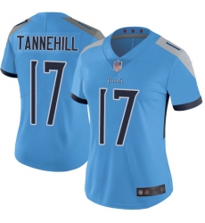 Women Titans 17 Ryan Tannehill Light Blue Alternate Stitched Football Vapor Untouchable Limited Jersey