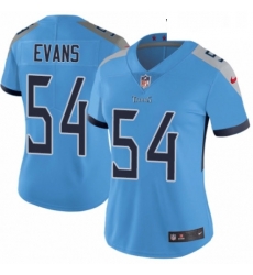 Womens Nike Tennessee Titans 54 Rashaan Evans Light Blue Alternate Vapor Untouchable Elite Player NFL Jersey