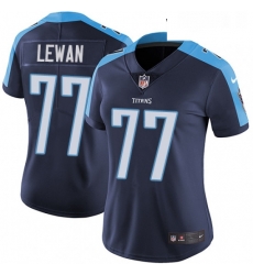 Womens Nike Tennessee Titans 77 Taylor Lewan Navy Blue Alternate Vapor Untouchable Limited Player NFL Jersey