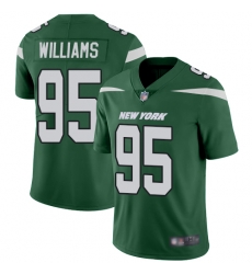 Jets 95 Quinnen Williams Green Team Color Men Stitched Football Vapor Untouchable Limited Jersey