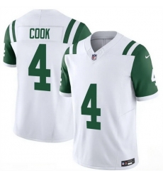 Men New York Jets 4 Brady Cook White 2025 F U S E Classic Alternate Vapor Untouchable Limited Stitched Jersey Men New York Jets 4 Brady Cook White 2025 F U S E Classic Alternate Vapor Untouchable Limited Stitched Jersey