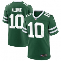 Mens New York Jets 10 Cade Klubnik Green 2026 Draft F U S E Vapor Untouchable Limited Stitched Jersey