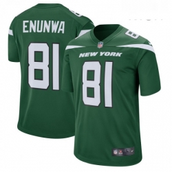 Mens New York Jets 81 Quincy Enunwa Nike Green Player Game Jersey