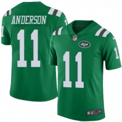 Mens Nike New York Jets 11 Robby Anderson Limited Green Rush Vapor Untouchable NFL Jersey