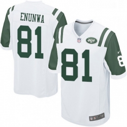 Mens Nike New York Jets 81 Quincy Enunwa Game White NFL Jersey