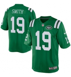 Nike Jets 19 Devin Smith Green Mens Stitched NFL Elite Rush Jersey