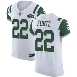 Nike Jets #22 Matt Forte White Mens Stitched NFL Vapor Untouchable Elite Jersey