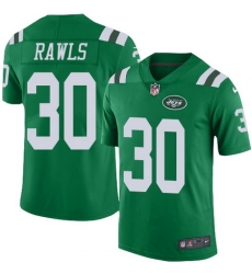 Nike Jets #30 Thomas Rawls Green Mens Stitched NFL Limited Rush Jersey