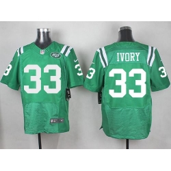 Nike Jets 33 Chris Ivory Green Mens Stitched NFL Elite Rush Jersey