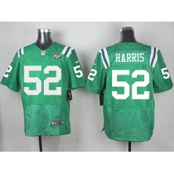 Nike Jets 52 David Harris Green Mens Stitched NFL Elite Rush Jersey