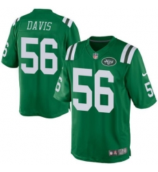 Nike Jets 56 Demario Davis Green Mens Stitched NFL Elite Rush Jersey