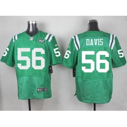 Nike Jets 56 Demario Davis Green Mens Stitched NFL Elite Rush Jersey