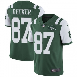 Nike Jets #87 Eric Decker Green Team Color Mens Stitched NFL Vapor Untouchable Limited Jersey