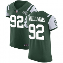 Nike Jets #92 Leonard Williams Green Team Color Mens Stitched NFL Vapor Untouchable Elite Jersey