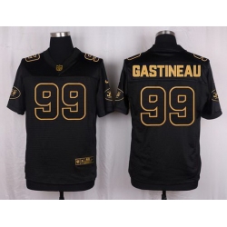 Nike Jets #99 Mark Gastineau Black Mens Stitched NFL Elite Pro Line Gold Collection Jersey