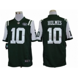 Nike New York Jets 10 Santonio Holmes Green Limited NFL Jersey