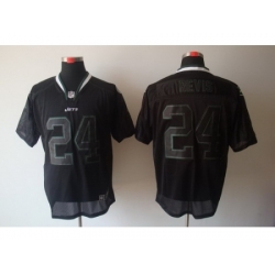 Nike New York Jets 24 Darrelle Revis Black Elite Lights Out NFL Jersey