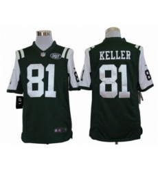 Nike New York Jets 81 Dustin Keller Green Limited NFL Jersey