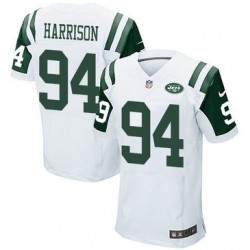 Nike New York Jets #94 Damon Harrison White Mens Stitched NFL Elite Jersey