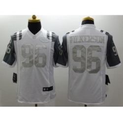 Nike New York Jets 96 Muhammad Wilkerson White Limited Platinum NFL Jersey