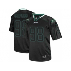 Nike New York Jets 98 Quinton Coples Black Limited Lights Out NFL Jersey