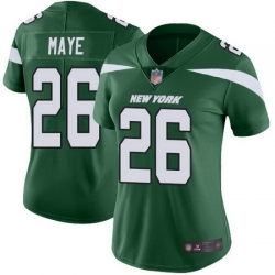 Jets 26 Marcus Maye Green Team Color Womens Stitched Football Vapor Untouchable Limited Jersey