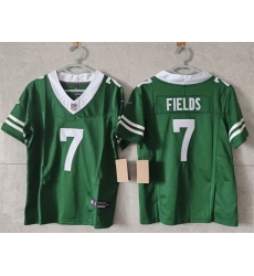 Women New York Jets 7 Justin Fields Green F U S E Vapor Stitched Jersey Women New York Jets 7 Justin Fields Green F U S E Vapor Stitched Jersey